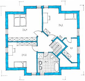 Klee Haus | Architektenentwürfe - Classic Haus 190-5 Grundriss OG