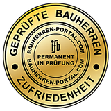 Siegel - Geprüfte Bauherrenzufriedenheit