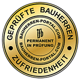 Siegel - Geprüfte Bauherrenzufriedenheit