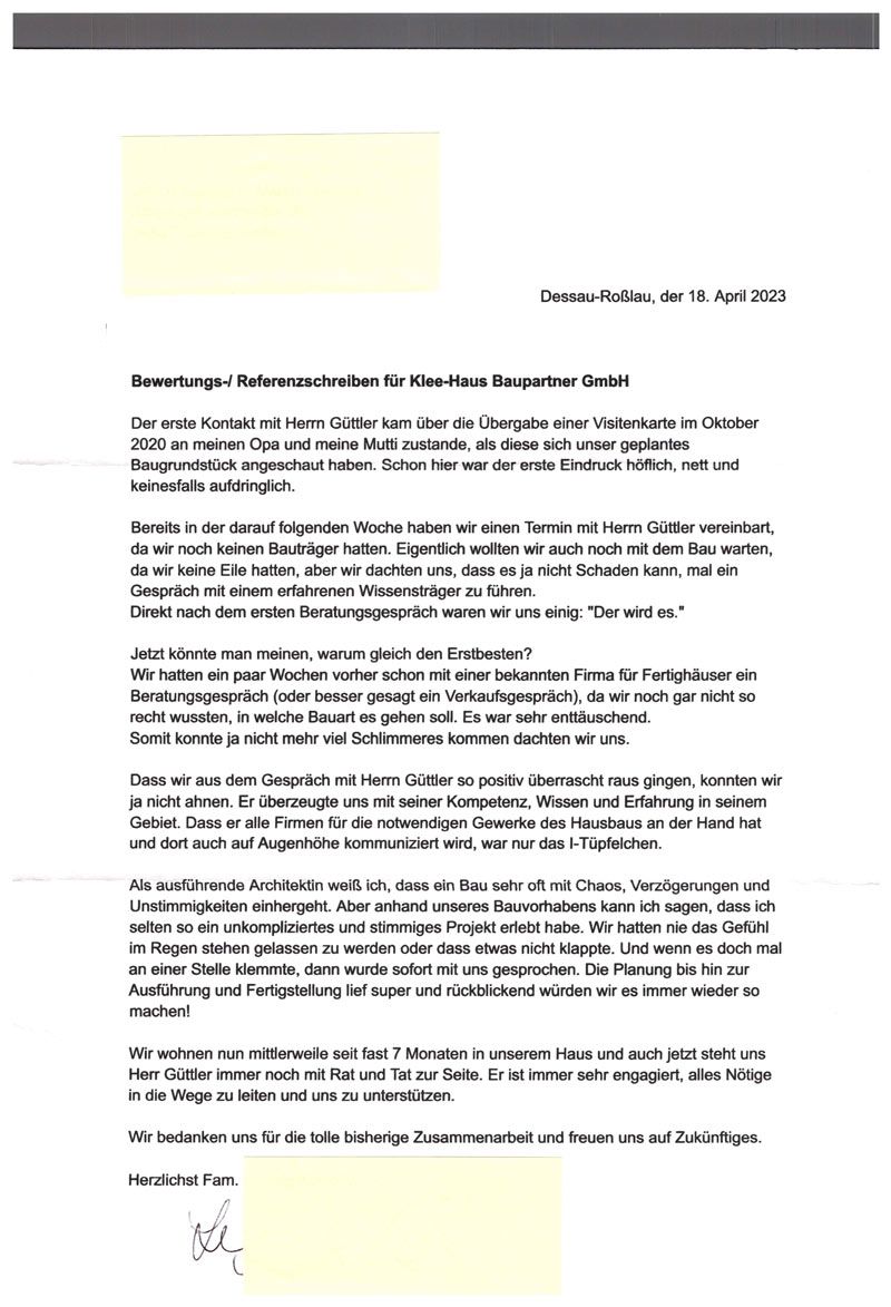 Ref -Schreiben Ludwig