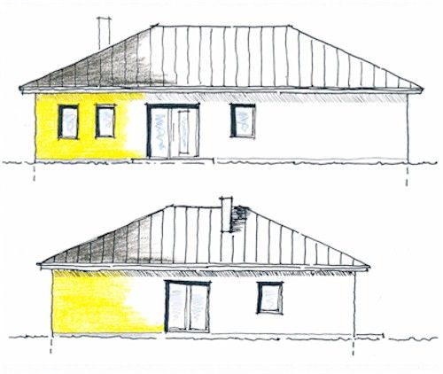 Klee Haus | Architektenentwürfe - Bungalow 121-3